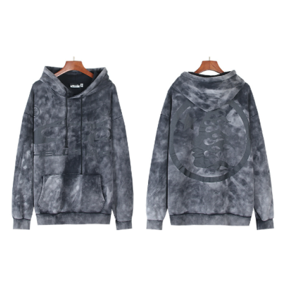 Hellstar Distressed Terry Cloth High Street Retro Hooded Sweatshirt
